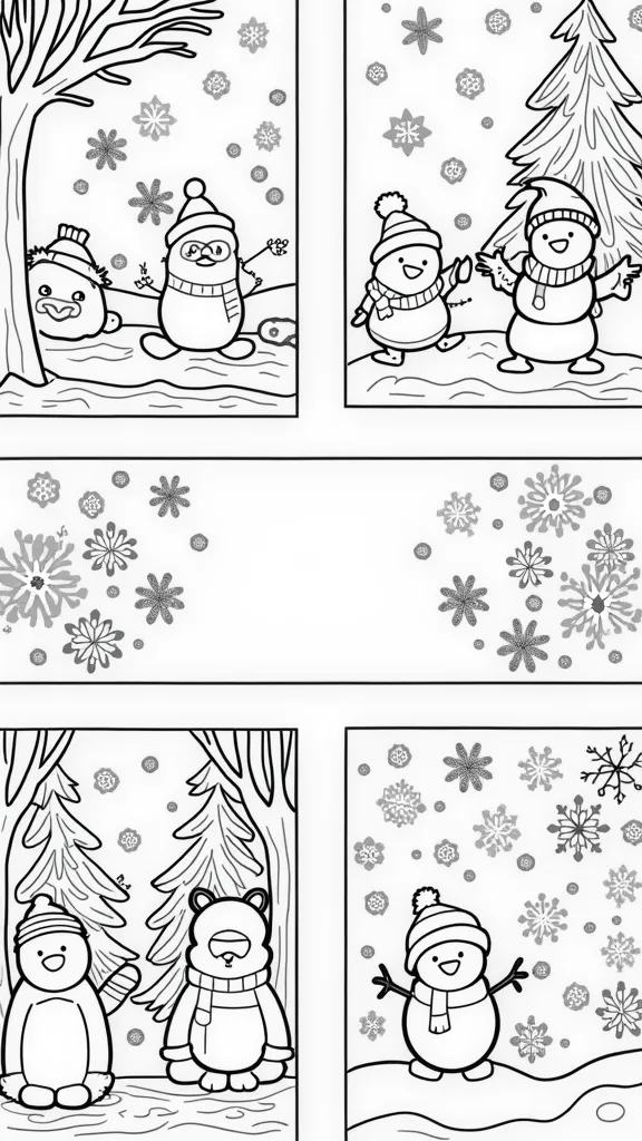 coloriages d’hiver imprimable gratuitement